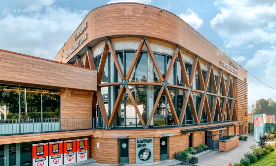 Facade of the Moscow cable car station